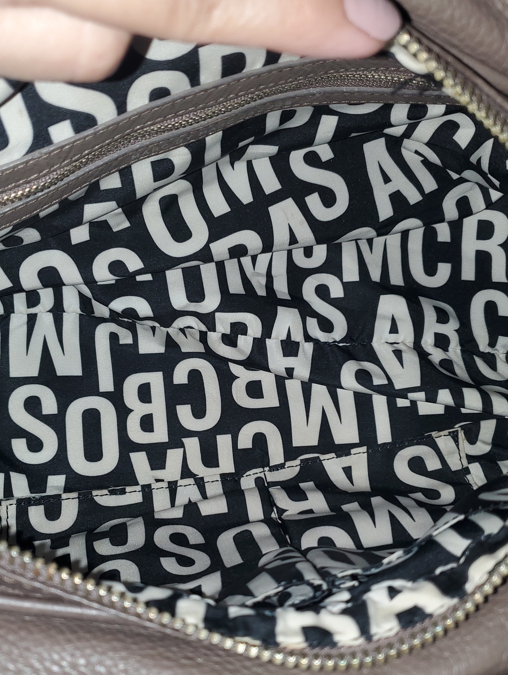 Marc by Marc Jacobs Classic Q Baby Groovee Taupe Leather Satchel Bag - Picture 13 of 16